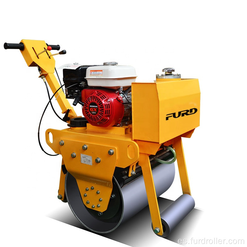 Maquinaria de construcción 500kg Single Drum Hydraulic Vibratory Road Roller FYL-700