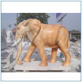 Décor de jardin Statues en étain d&#39;éléphants en marbre