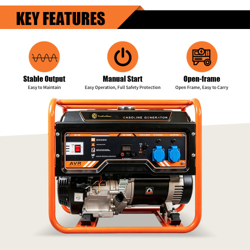 Generador de gasolina AVR de 9,5 kW con salida de voltaje estable