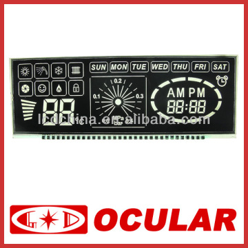 Segment Digital Black LCD