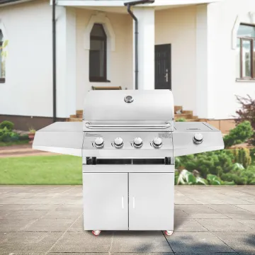 Factory Price Outdoor Gas Grill with Oven Barbecue Grill for Sale Modular Kitchen Cabinet