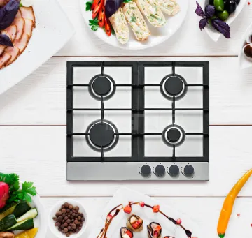 CE Approved Stainless Steel 4 Burner Gas Cooktop for Kitchen Appliances