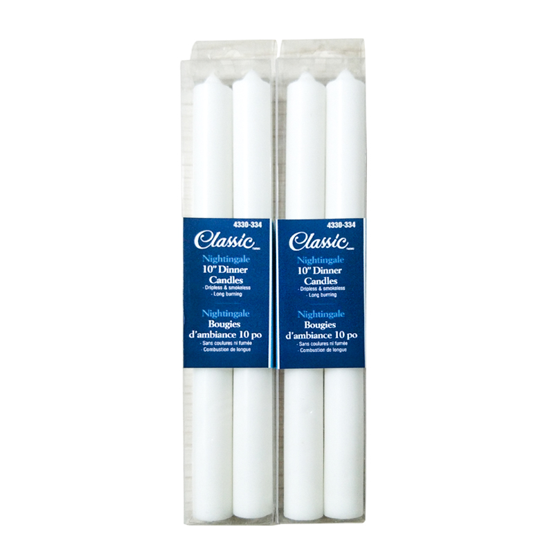 10 Inch White Candle