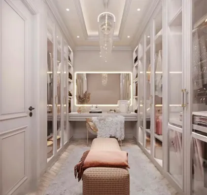 Tall Custom Modular Storage Closet: Large Walk-In Closet Solutions