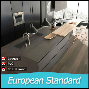European standard modern grey melamine kitchen cabinet