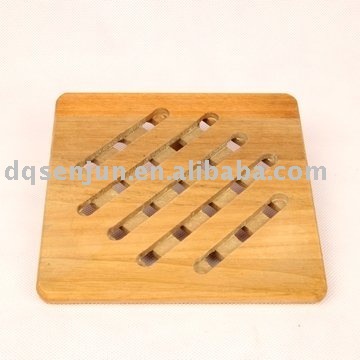 square wooden table mat,exquisitely made wooden mat