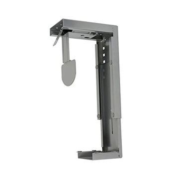 Height and Width Adjustable Under Desk CPU Mount Holder