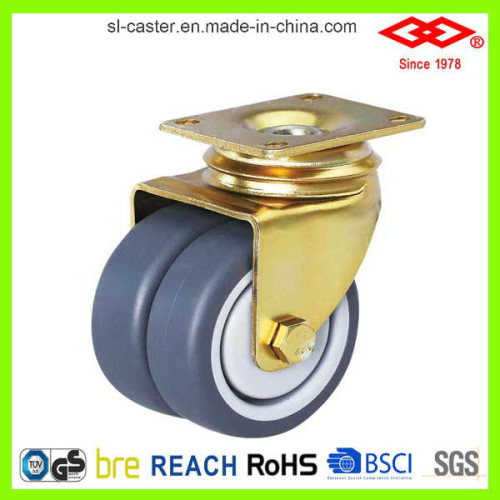 75mm TPR Inflight trolley caster with ball bearing