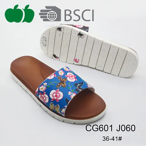 Good Quality Newest Printing Ladies Beautiful Slippers