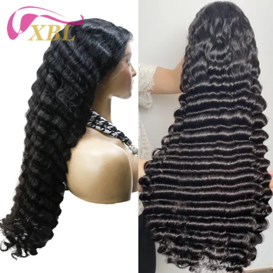 High-Quality Glueless Brazilian Virgin Hair Wigs: 30 to 40 Inch Pineapple 13x4 Lace Front Wig with Cuticle Alignment