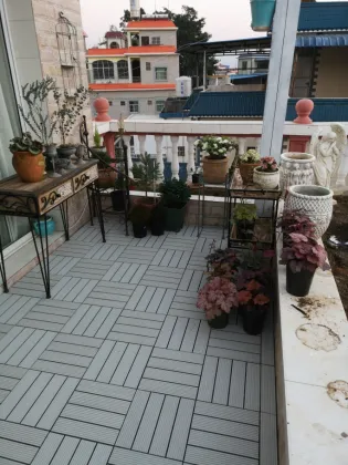 Wood Plastic Composite WPC Decking for Outdoor Swimming Pool Balcony Floor Tiles