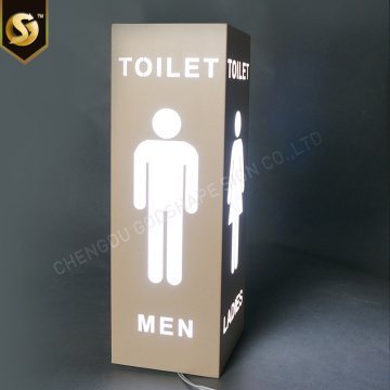 Stainless steel hollow out 3D LED door signs