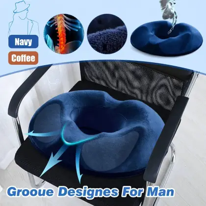 Comfort Seat Cushion Sofa Hemorrhoid Memory Foam Anti Hemorrhoid Massage Tailbone Pillow Car Office Men Hip Beauty Cushion