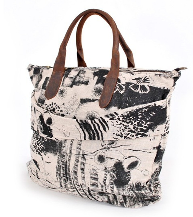 Sac à main simple toile décontractée pour fille