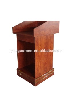 deluxe wood podium reception restaurant table 11479