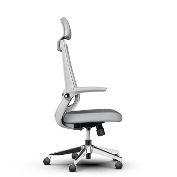 Modern Intelligence Officer Chair with Half-Mesh Synthetic Leather