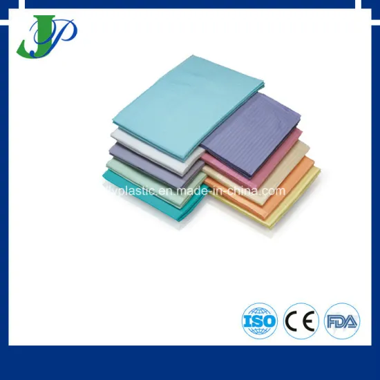 2 Ply Paper + 1 Ply Poly Film Dental Products China Disposable Medical Dental Bib