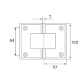 Big Chanfed Corner 135 Grau Douper Douped