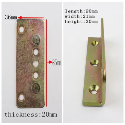 Gold Shine Factory Zinc Plated Bed Hinge for Furniture