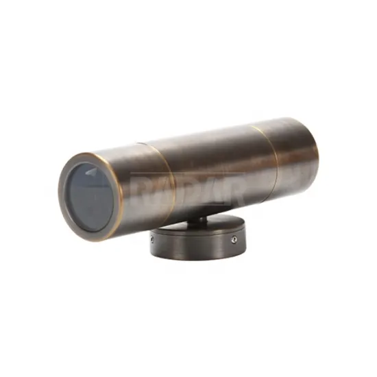 12V AC/DC RADAR Led Brass Wall Light - Indoor Up & Down Decor Lighting