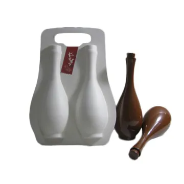 Custom Luxury Gift Wine Bottle Box, Sugarcane Molded