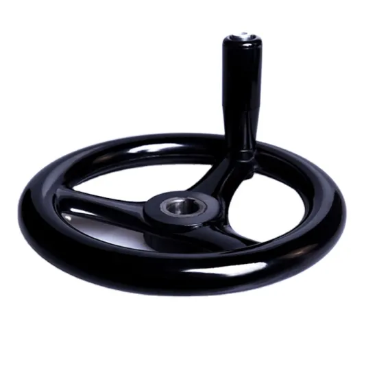 Label printing machine handle plastic Three Spoke Handwheel