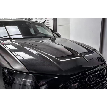Anzeigenstil trockener Kohlefaserhaube für Audi RS Q8/R SQ8 Quattro