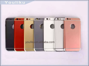 Two in one plastic material cheap phone case aluminum metal bumper mirror back cover for vivo v3 max for sony m5