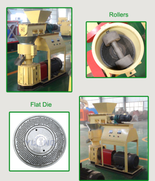 Flat die pellet mill wood pellet machine