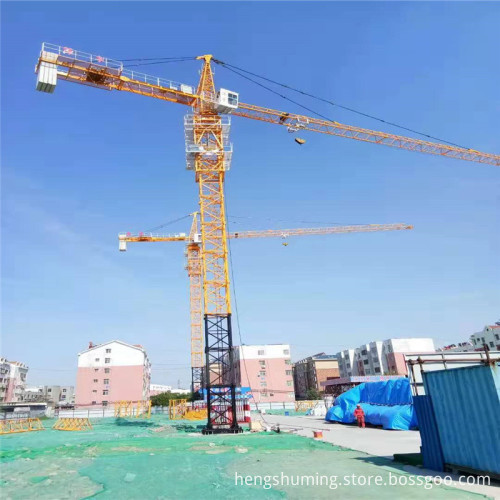 Zoomlion 65M 10 Ton Luffing Jib Tower Crane: High-Quality Construction Equipment with 25M Max Lifting Height and 6 Ton Loading C