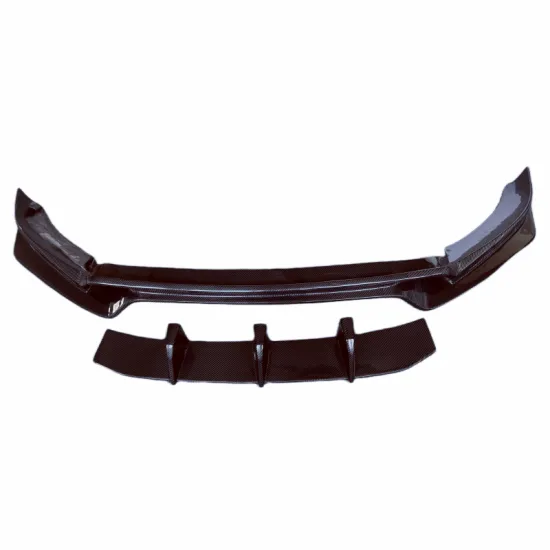 CM Style 3K Carbon Fiber Front Bumper Edge Kit for 2019-2022 Porsche Cayenne Coupe