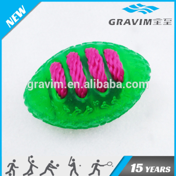 green pet chew ball with rope
