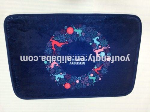 Promotional christmas design bath rugs