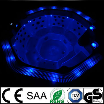 acrylic european hot sale whirlpool bathtub with led light