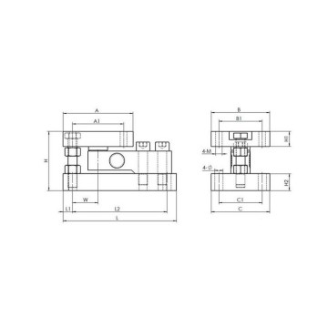 Silotank-Wägesensor-Wägezellensystem