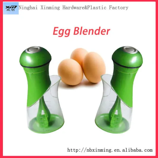 Plastic personal egg blender