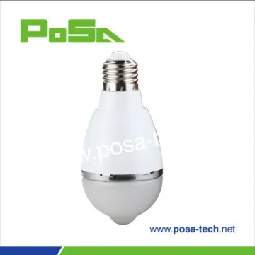 high brightness bulb 7W Identify day night PIR sensor LED bulb (PS-PLB47-7W)