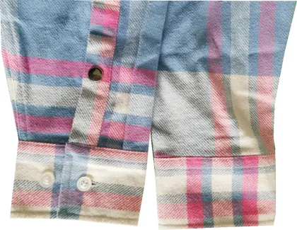 Men Casual Y/d Cotton Flannel Warm Shirt