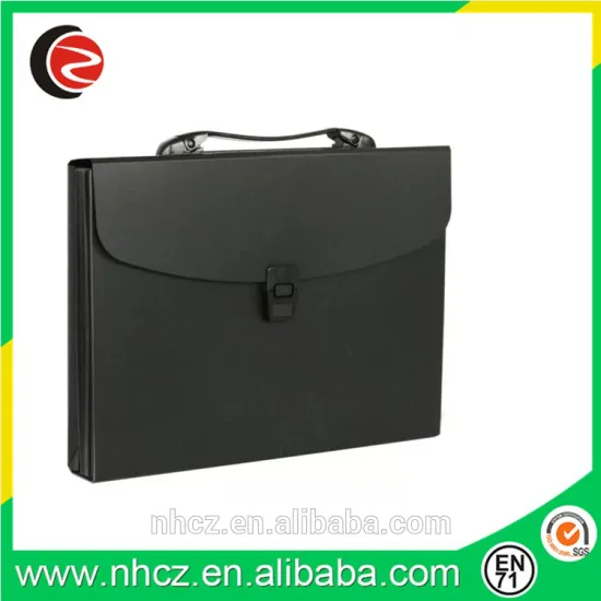 Black A4 Waterproof Document Expanding Bag