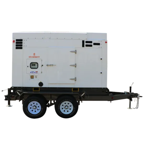 Low noise movable diesel trailer generator