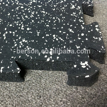 Non-toxic Rubber wear resistant Interlocking Floor Mat Gym Flooring