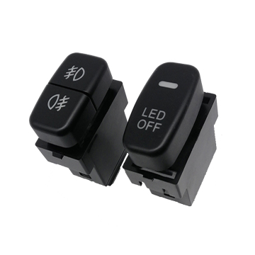 Mitsubishi Lancer EX Pajero V73 V93 V97 Car Dual Switch Red Light Front Rear Fog Light Switch with Wire