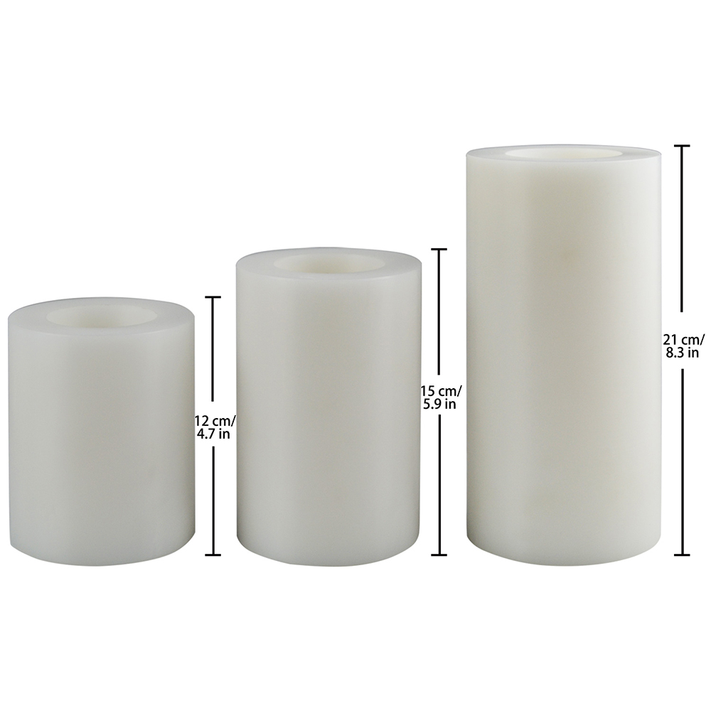 Large White Cylinder Candle Holders For Decor