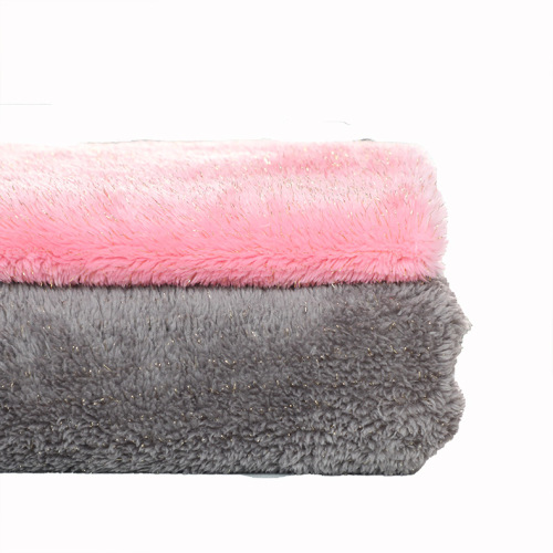 100% polyester stickad baby filt Sherpa fleece tyg