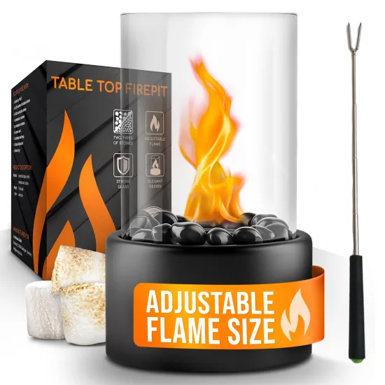 Smokeless Camping Fire Pit: Portable Bioethanol Fireplace and Fire Pit Table Solutions