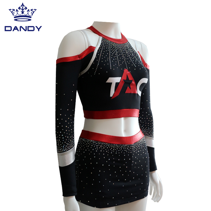 cheer uniforms with rhinestones