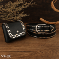 Stylish Rivet Embellished Waist Belt for Women