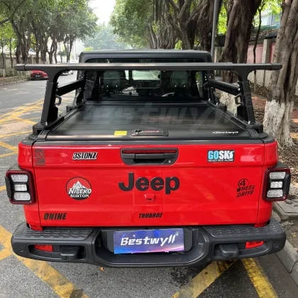 Adjustable Aluminum Tent Storage Rack for Jeep Gladiator