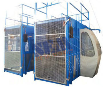 Painted Sc150td Construction Hoists With 1.5tons And Ce Approved