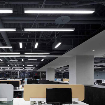 4ft Supermarket Linear LED Tube Light - Industrial Acrylic Pendant Lamp